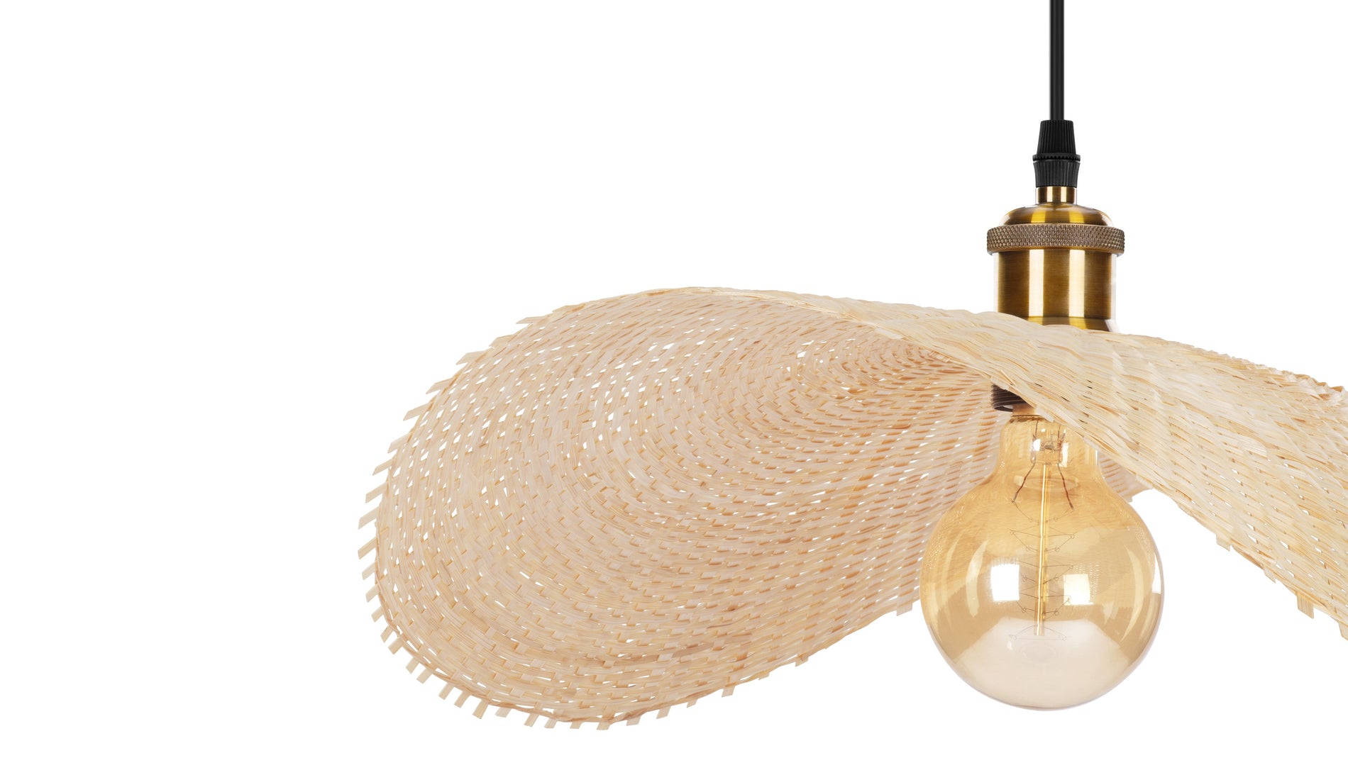 OskuOsku - Osku Deckenlicht, kleines, natürliches Rattan