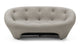 Ploum - Ploum - Ploum Two Seater Sofa, Gray Textured Jersey - Image 1