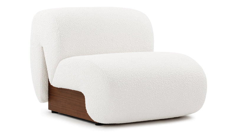 CarloCarlo - Carlo Lounge Chair, White Boucle