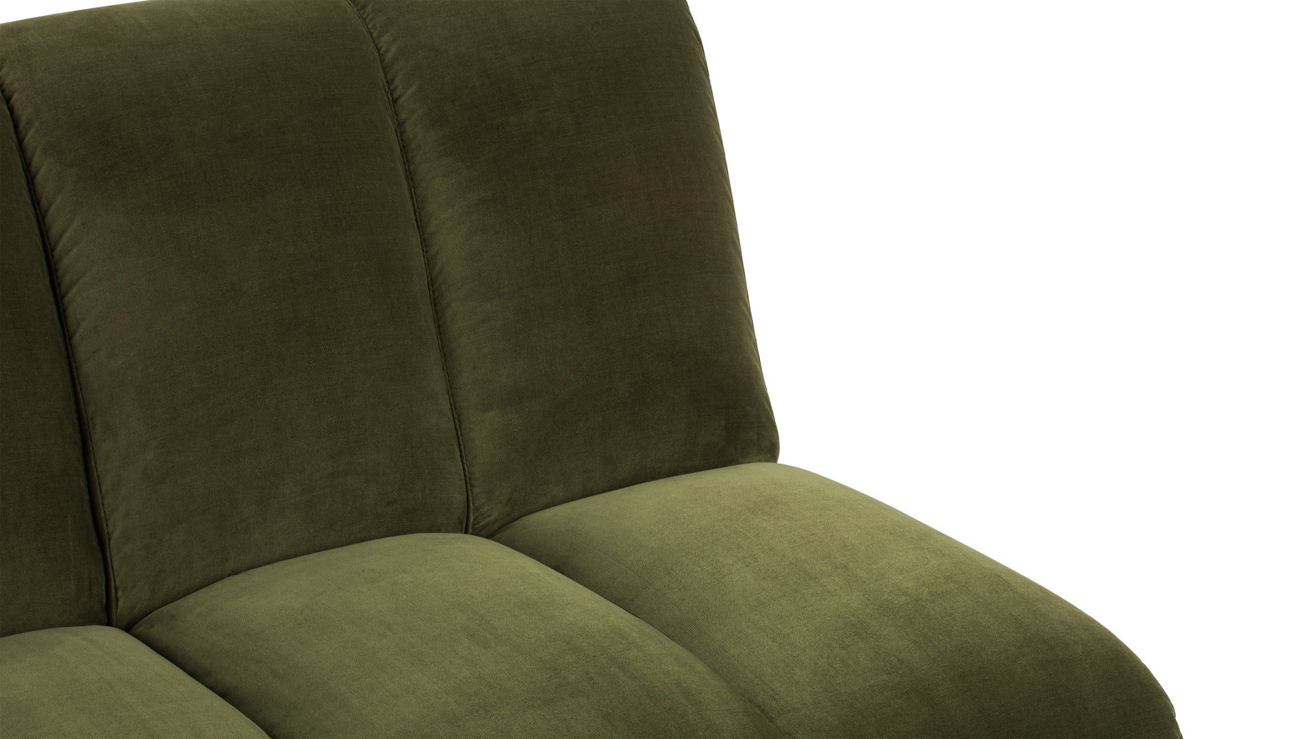 NalaNala - Nala Lounge Chair, Olive Green Velvet