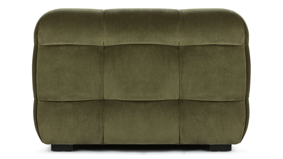 StanStan - Stan Three Seater Sofa, Olive Green Velvet