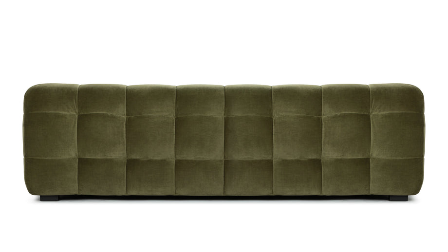 StanStan - Stan Three Seater Sofa, Olive Green Velvet