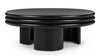 Pascal - Pascal - Pascal Round Coffee Table, Low, Black - Image 1