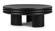 Pascal - Pascal - Pascal Round Coffee Table, Low, Black - Image 3