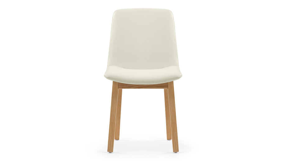 LeblancEggshell Vegan Leather and Natural Ash