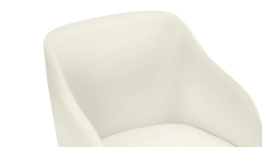 LeblancEggshell Vegan Leather and Natural Ash