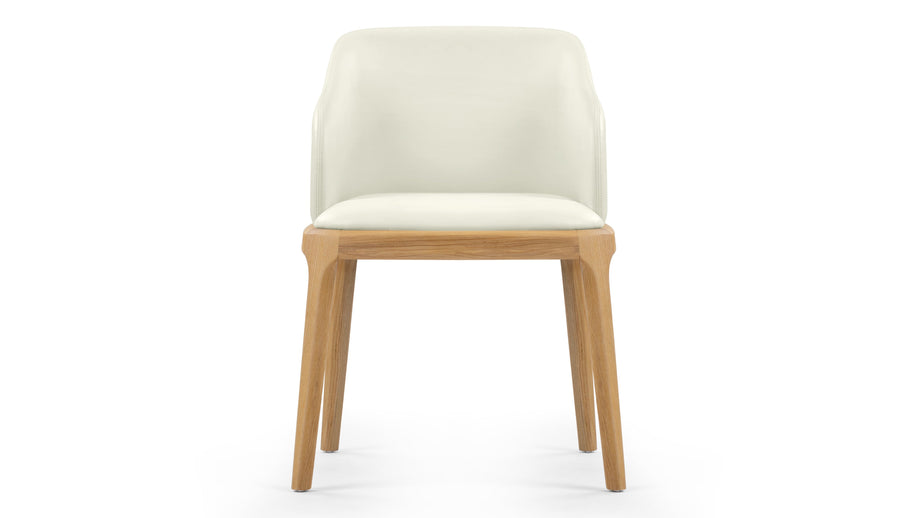 LeblancEggshell Vegan Leather and Natural Ash
