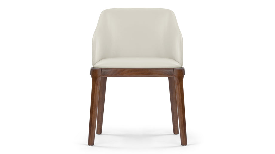 LeblancTaupe Vegan Leather and Walnut
