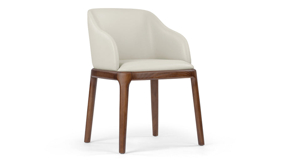 LeblancTaupe Vegan Leather and Walnut
