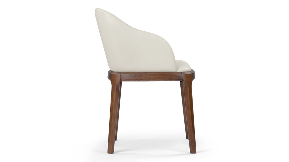 LeblancTaupe Vegan Leather and Walnut