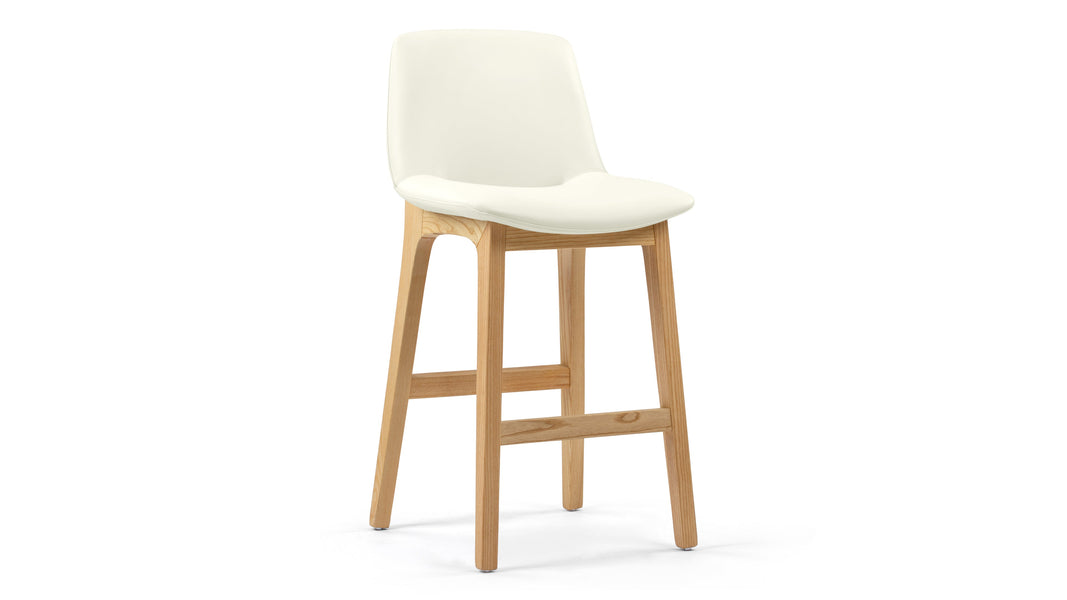LeblancEggshell Vegan Leather and Natural Ash
