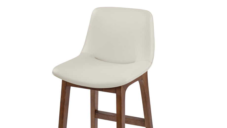 LeblancTaupe Vegan Leather and Walnut