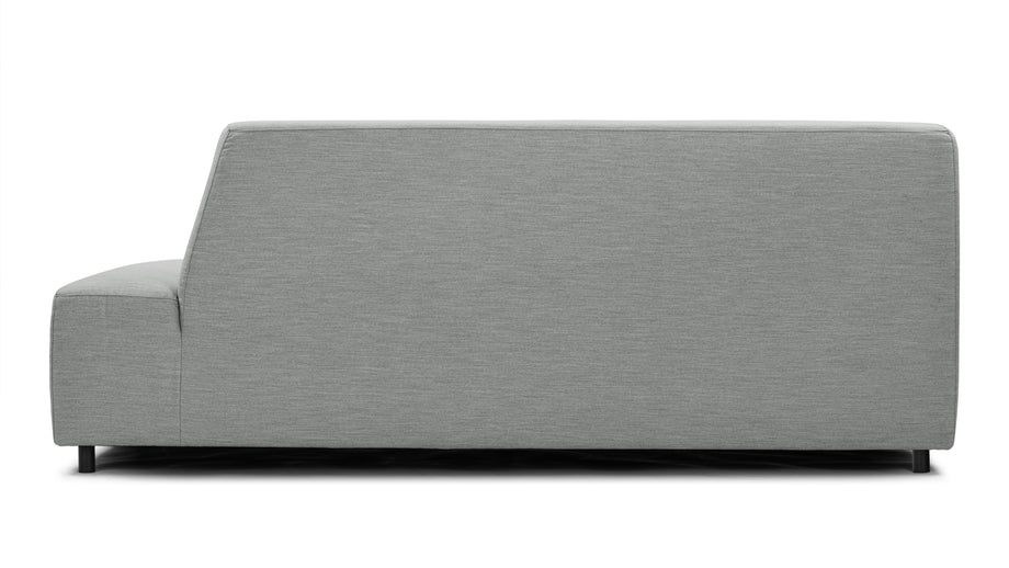 AcquaAcqua - Acqua Outdoor Sectional Module, Chaise, Right Arm, Dove Gray Performance Weave