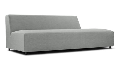 Acqua - Acqua - Acqua Outdoor Sectional Module, Sofa, Left, Dove Gray Performance Weave - Image 2