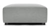 Acqua - Acqua - Acqua Outdoor Ottoman, Dove Gray Performance Weave - Image 1