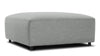 Acqua - Acqua - Acqua Outdoor Ottoman, Dove Gray Performance Weave - Image 2