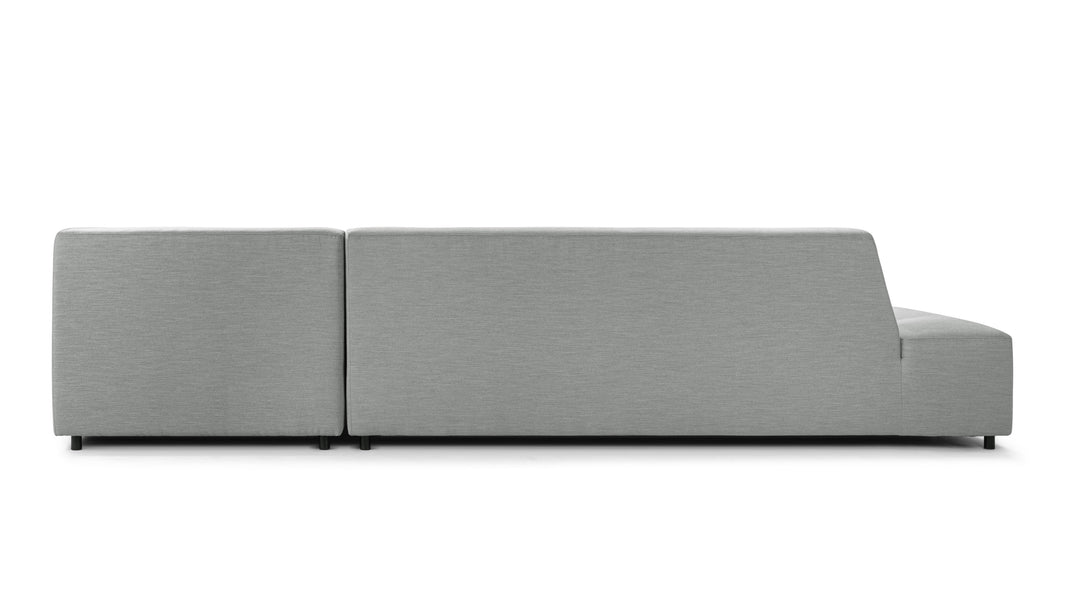 AcquaAcqua - Acqua Outdoor Sectional, Right Corner, Dove Gray Performance Weave