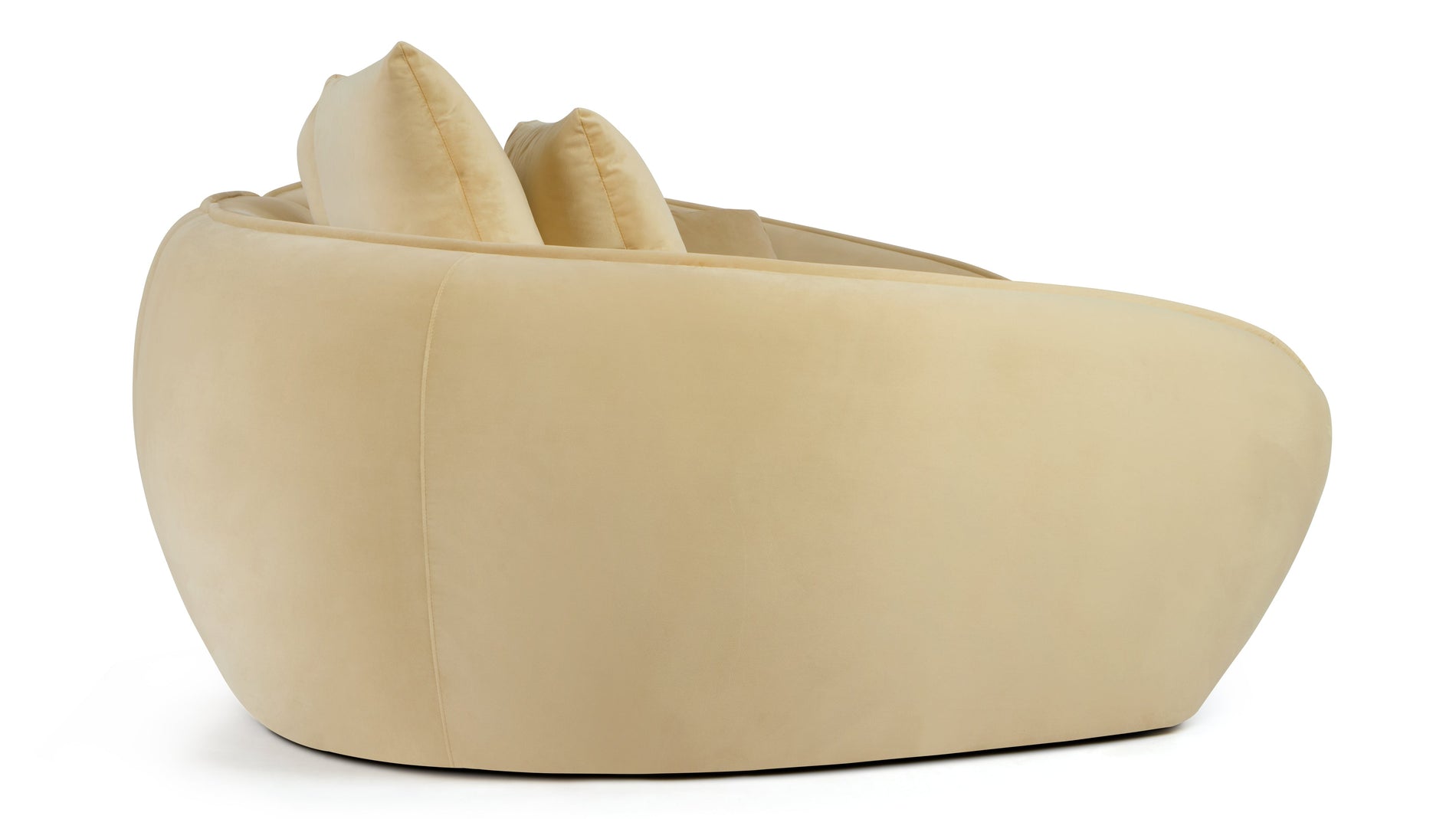 MoreauMoreau - Moreau Sectional Sofa, Soft Beige Velvet