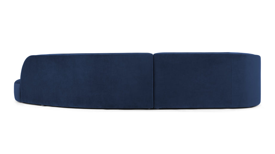 SerpentinSerpentine - Serpentine Sofa, French Navy Plush Velvet