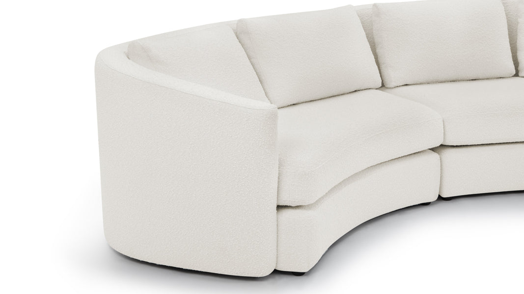 LanvinLanvin - Lanvin Semi Circle Sofa, Pearl Boucle
