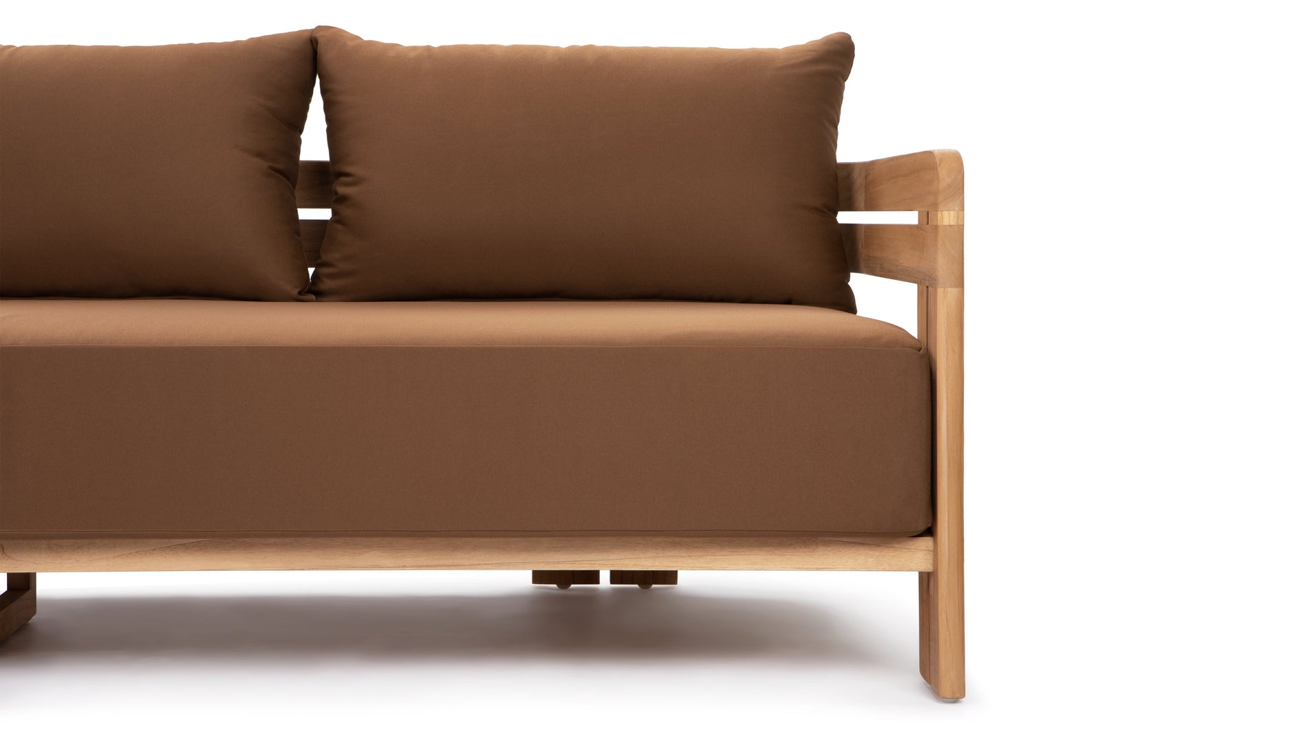 LussgoNaturalteak mit Mocha -Kissen