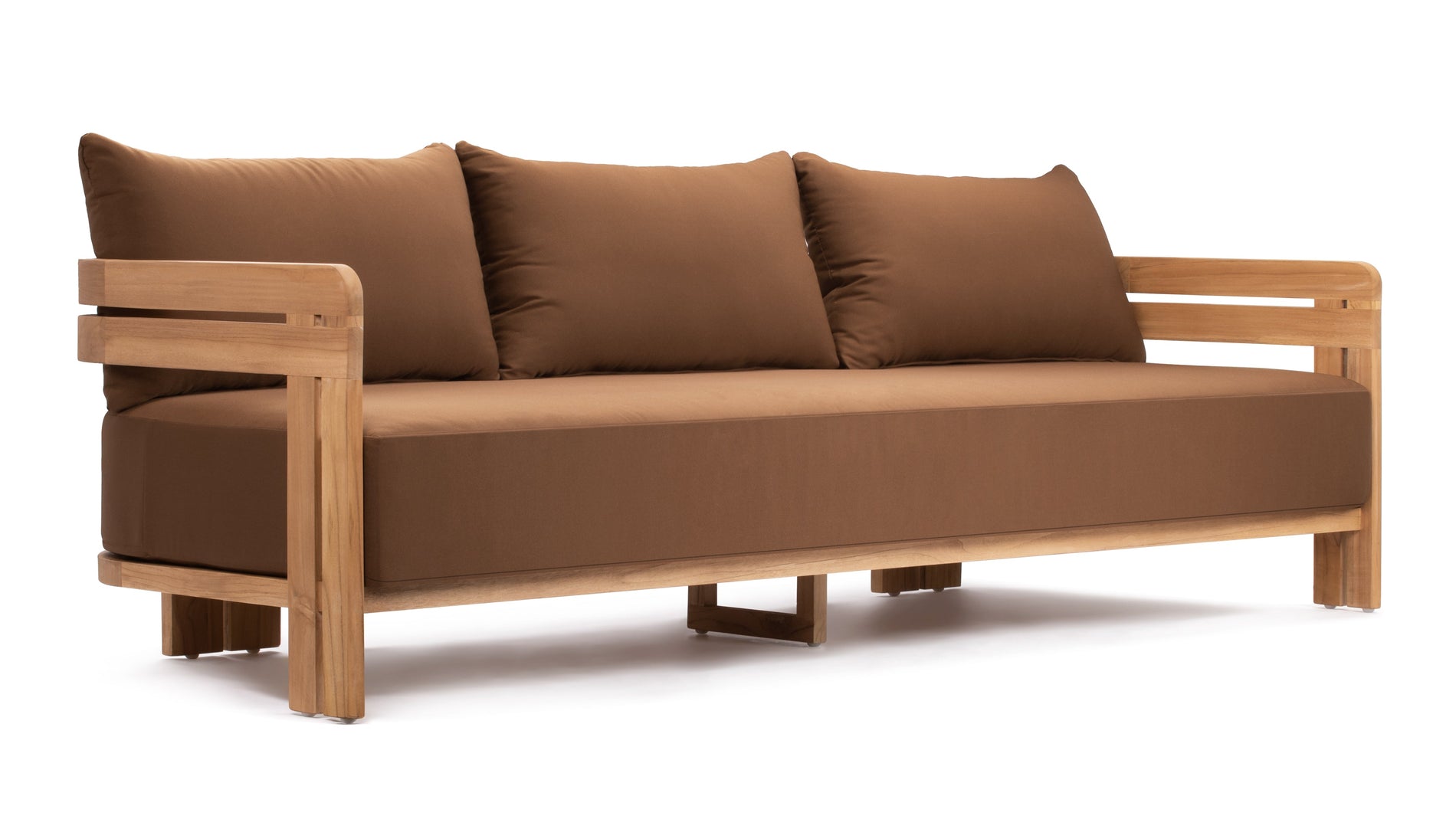 LussgoNaturalteak mit Mocha -Kissen