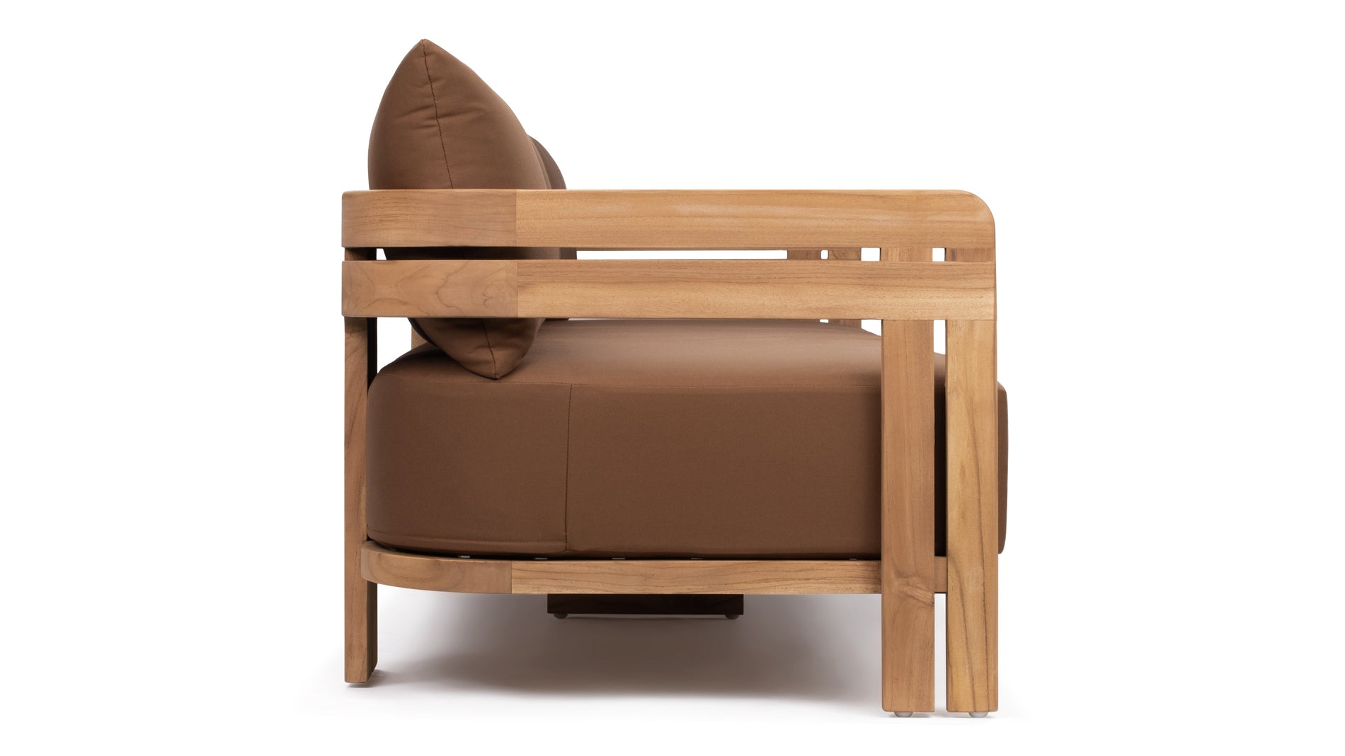 LussgoNaturalteak mit Mocha -Kissen