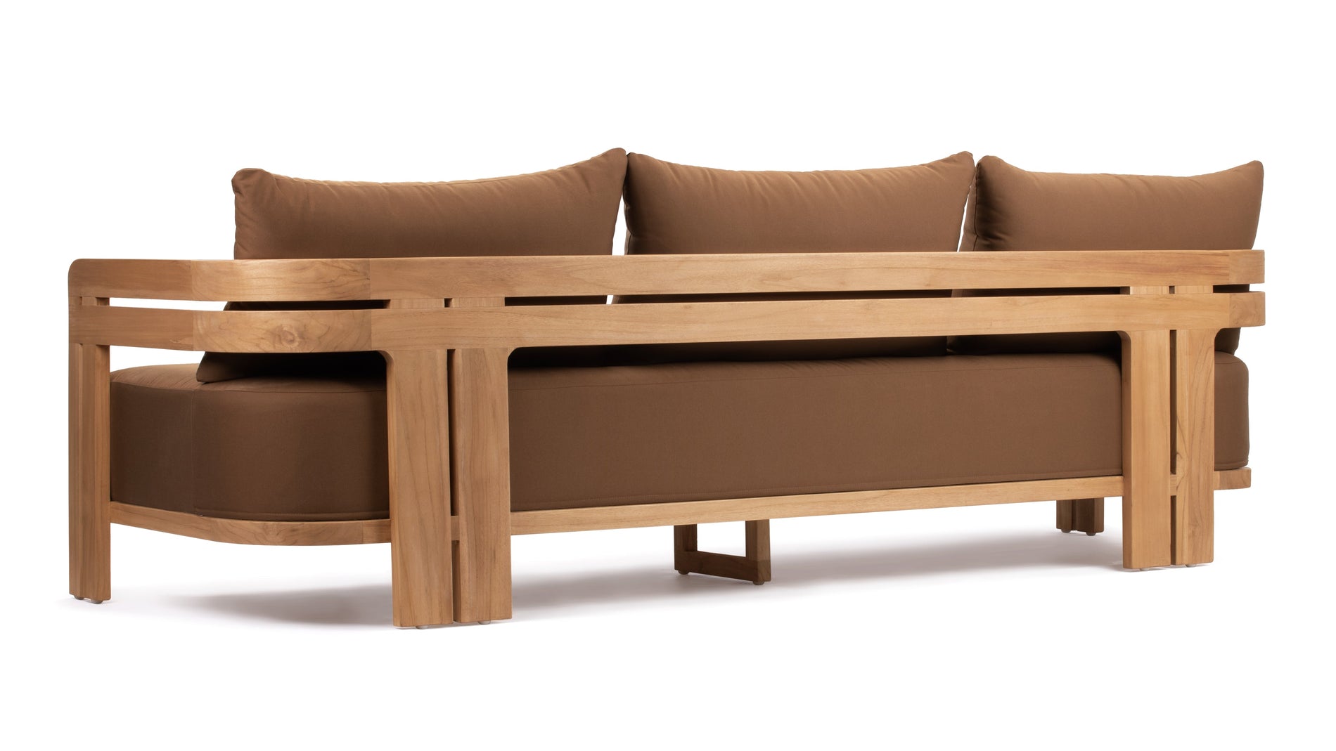 LussgoNaturalteak mit Mocha -Kissen