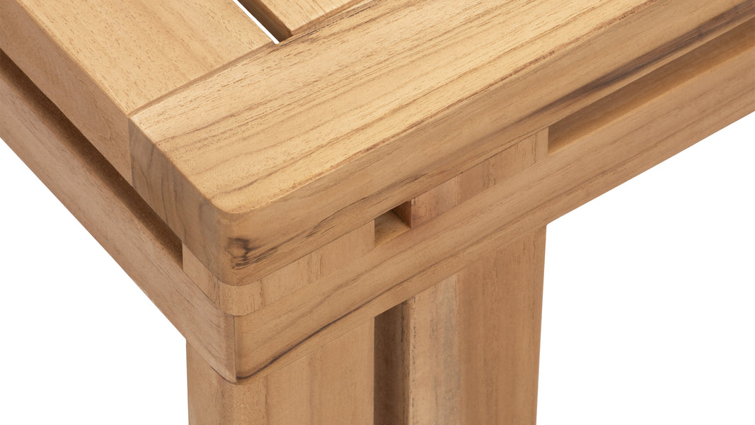 LussoLusso - Lusso Outdoor Side Table, Natural Teak