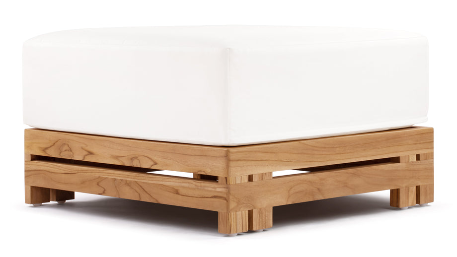 LussoNatural Teak with White Cushions