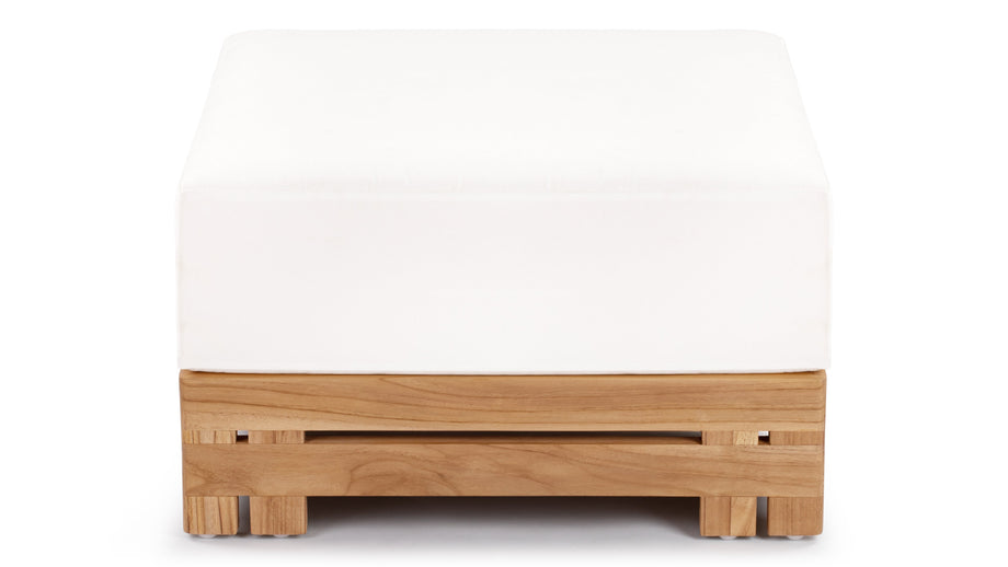 LussoNatural Teak with White Cushions