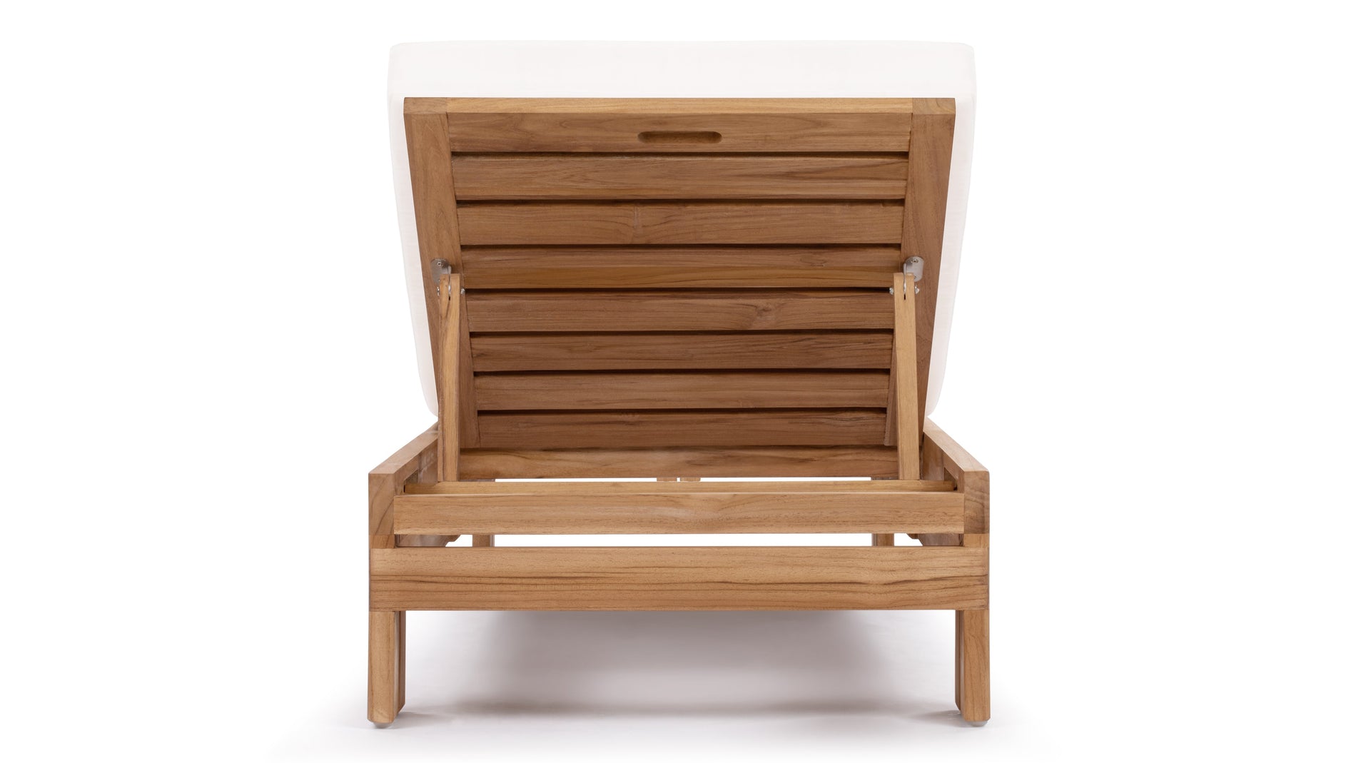 LussoNatural Teak with White Cushions