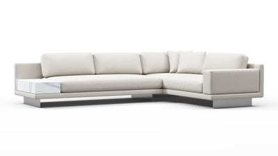 Alessio - Alessio - Alessio Outdoor Sectional, Small Left Corner, Shell Performance Weave - Image 2