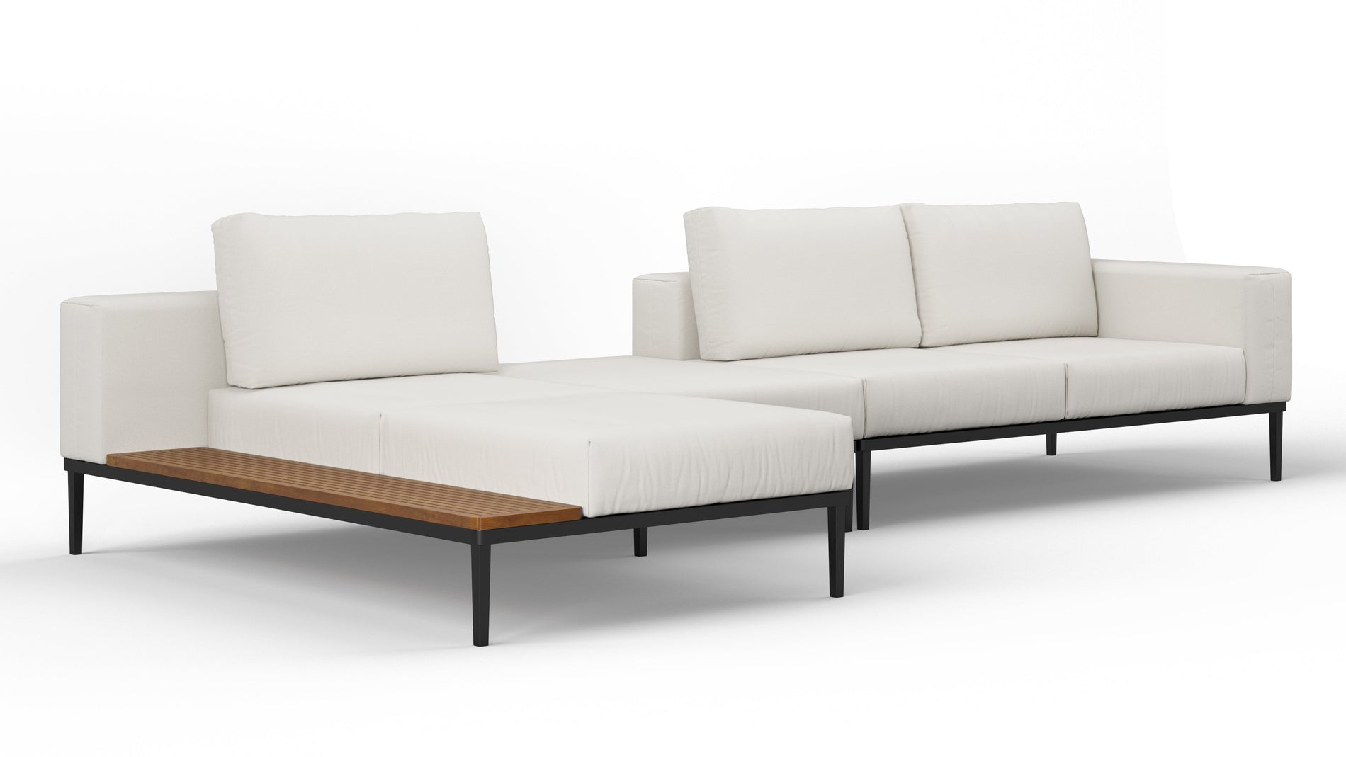 MarcusMarcus - Marcus Outdoor Sectional, Links -Chaise, Shell Performance Webewable