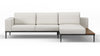 Marcus - Marcus - Marcus Outdoor Sectional, Small, Right Chaise, Shell Performance Weave - Image 1