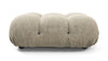 Bellini Ottoman - Beige Gray Chenille - Image 1