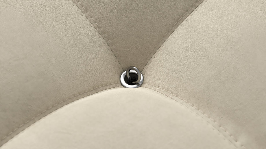 Ottomana BelliniEggshell Vegan Suede