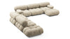 Bellini Large Sectional - Beige Gray Chenille - Image 3