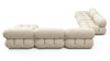 Bellini Large Sectional - Eggshell Vegan Suede - Image 4