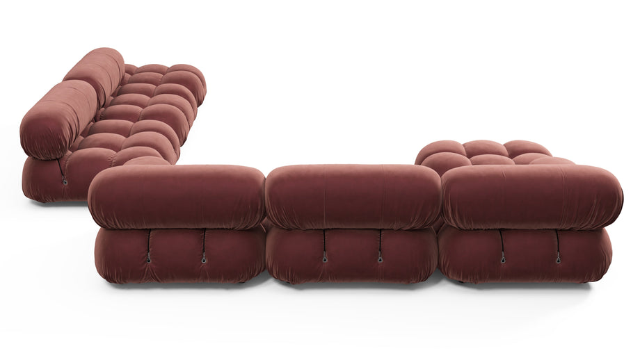 Bellini stor sektionssengMaroon Velvet