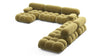 Bellini Large Sectional - Olive Gold Velvet - Image 3
