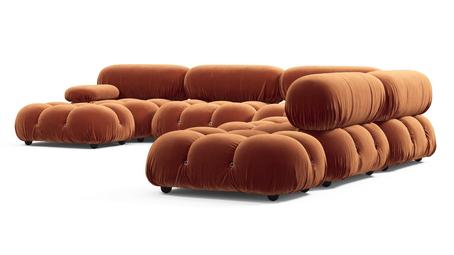 Bellini stor sektionssengSpice Velvet