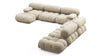 Bellini Large Sectional - Beige Gray Chenille - Image 3
