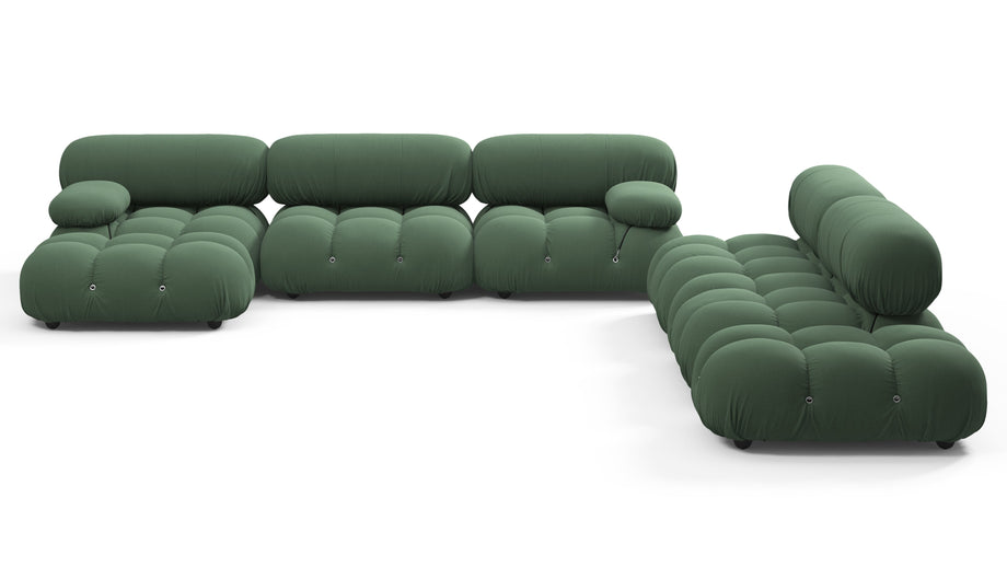Bellini stor sektionssengEvergreen Brushed Weave