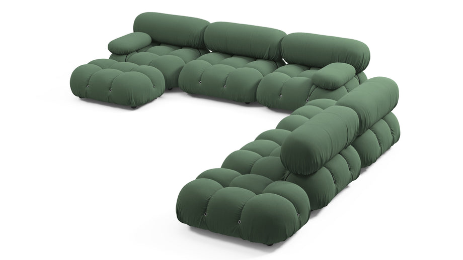 Bellini stor sektionssengEvergreen Brushed Weave