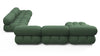 Bellini Large Sectional - Evergreen Brushed Weave - Image 4