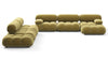 Bellini Large Sectional - Olive Gold Velvet - Image 1