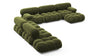 Bellini Large Sectional - Thyme Luxe Velvet - Image 3