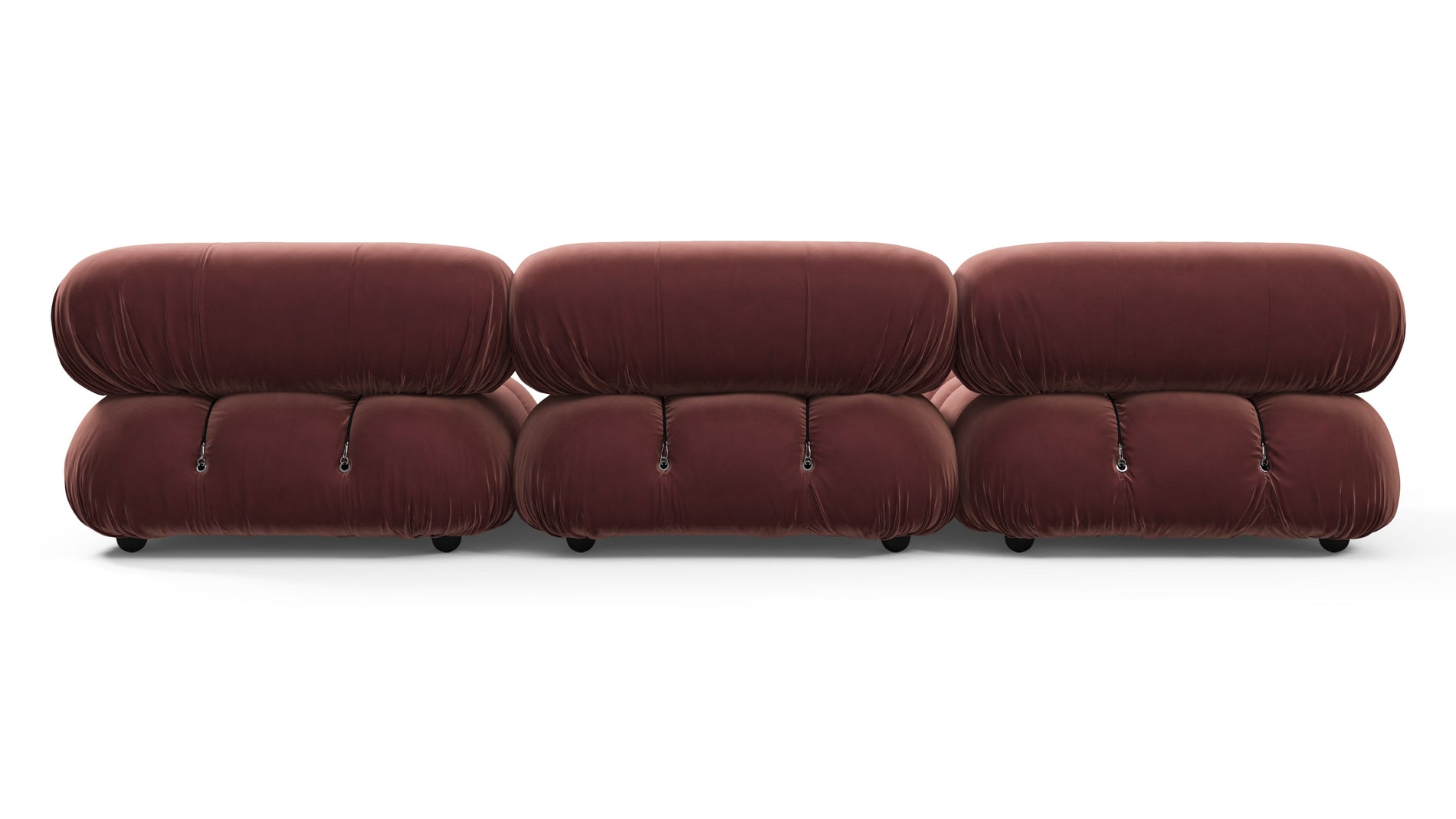 Bellini SectionalMaroon Velvet