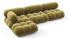 Bellini Sectional - Olive Gold Velvet - Image 3